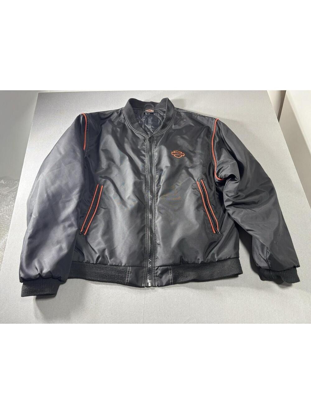 Harley-Davidson Hamilton Sportswear  Zip Jacket Mens L Black